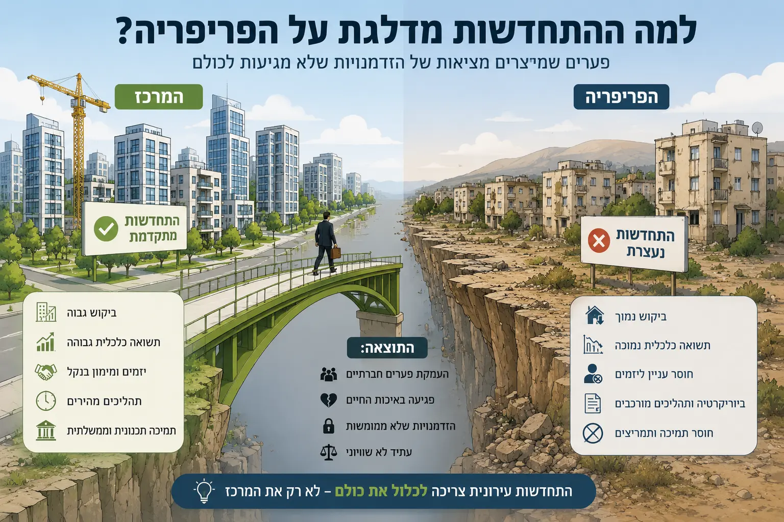 הפער בין המרכז והפריפריה