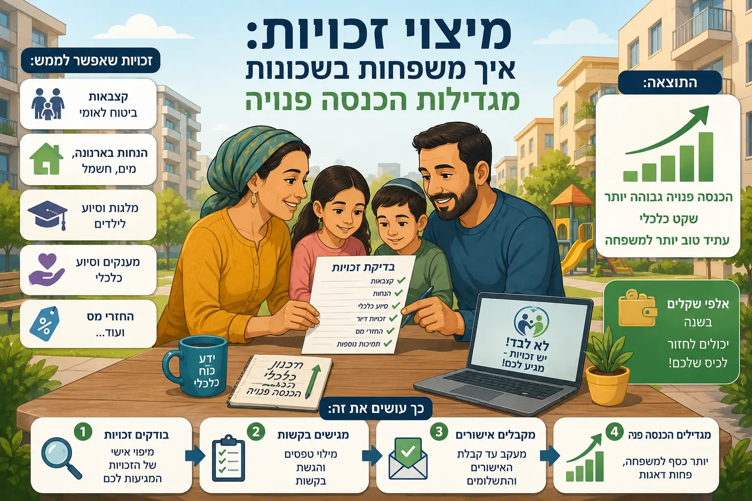 מיצוי זכויות משפחתית ושיפור הכנסה