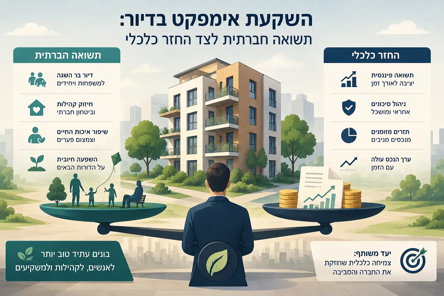 השקעת אימפקט בדיור איזון בין חברה ותשואה