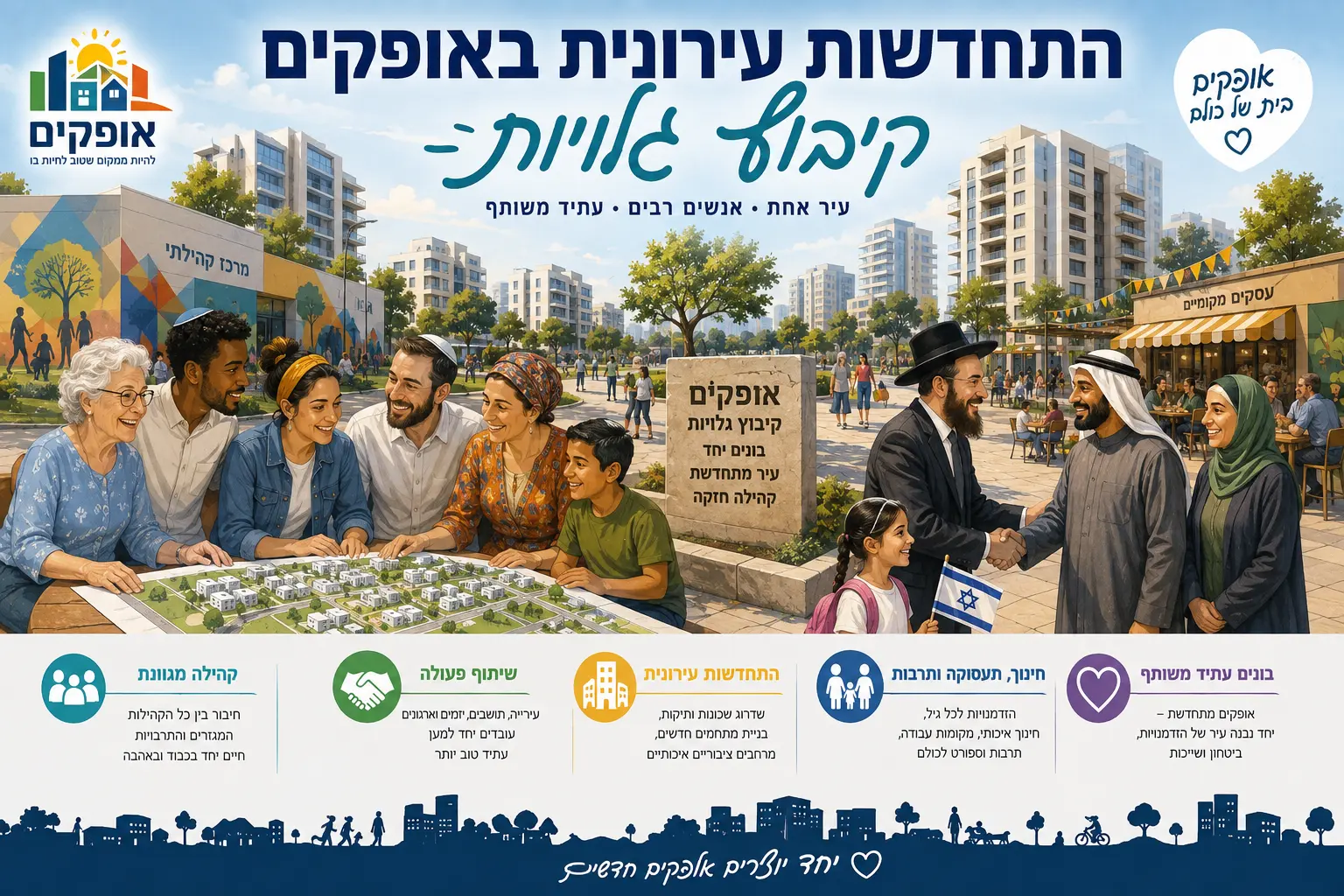 קיבוץ גלויות אופקים מתחדשת יחד